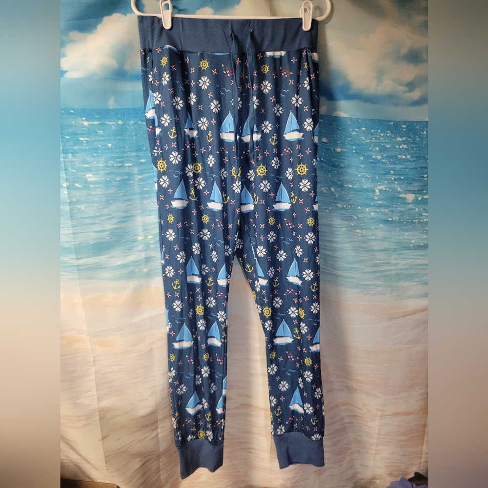 TIPSY ELVES NWOT SAILBOAT JOGGER LOUNGE‎ PANTS SIZE MEDIUM